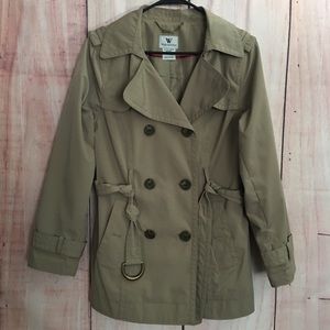 Worthington women trench coat jacket size PL